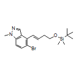 (E)-5-Bromo-4-[4-[(tert-butyldimethylsilyl)oxy]but-1-en-1-yl]-1-methyl-1H-indazole
