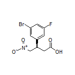 (R)-3-(3-Bromo-5-fluorophenyl)-4-nitrobutanoic Acid