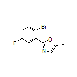 2-(2-Bromo-5-fluorophenyl)-5-methyloxazole