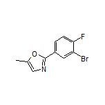 2-(3-Bromo-4-fluorophenyl)-5-methyloxazole