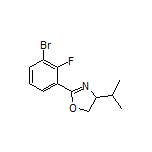 2-(3-Bromo-2-fluorophenyl)-4-isopropyl-4,5-dihydrooxazole