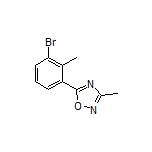 5-(3-Bromo-2-methylphenyl)-3-methyl-1,2,4-oxadiazole