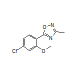 5-(4-Chloro-2-methoxyphenyl)-3-methyl-1,2,4-oxadiazole