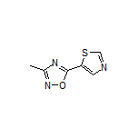 3-Methyl-5-(thiazol-5-yl)-1,2,4-oxadiazole