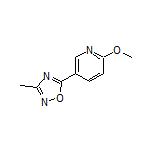 5-(6-Methoxypyridin-3-yl)-3-methyl-1,2,4-oxadiazole