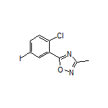 5-(2-Chloro-5-iodophenyl)-3-methyl-1,2,4-oxadiazole