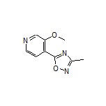 5-(3-Methoxypyridin-4-yl)-3-methyl-1,2,4-oxadiazole
