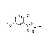5-(2-Chloro-5-methoxyphenyl)-3-methyl-1,2,4-oxadiazole