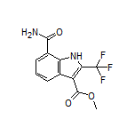 Methyl 7-Carbamoyl-2-(trifluoromethyl)-1H-indole-3-carboxylate