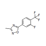 5-[3-Fluoro-4-(trifluoromethyl)phenyl]-3-methyl-1,2,4-oxadiazole
