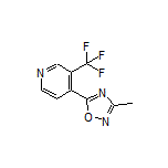 3-Methyl-5-[3-(trifluoromethyl)pyridin-4-yl]-1,2,4-oxadiazole