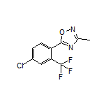 5-[4-Chloro-2-(trifluoromethyl)phenyl]-3-methyl-1,2,4-oxadiazole