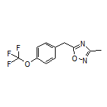 3-Methyl-5-[4-(trifluoromethoxy)benzyl]-1,2,4-oxadiazole