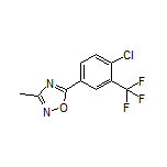 5-[4-Chloro-3-(trifluoromethyl)phenyl]-3-methyl-1,2,4-oxadiazole