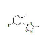 5-(5-Fluoro-2-iodophenyl)-3-methyl-1,2,4-oxadiazole