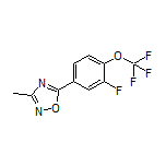 5-[3-Fluoro-4-(trifluoromethoxy)phenyl]-3-methyl-1,2,4-oxadiazole