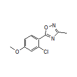 5-(2-Chloro-4-methoxyphenyl)-3-methyl-1,2,4-oxadiazole