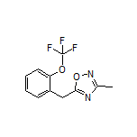 3-Methyl-5-[2-(trifluoromethoxy)benzyl]-1,2,4-oxadiazole