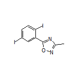 5-(2,5-Diiodophenyl)-3-methyl-1,2,4-oxadiazole