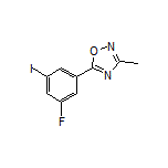 5-(3-Fluoro-5-iodophenyl)-3-methyl-1,2,4-oxadiazole
