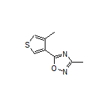 3-Methyl-5-(4-methylthiophen-3-yl)-1,2,4-oxadiazole