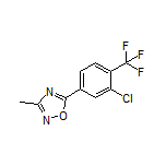 5-[3-Chloro-4-(trifluoromethyl)phenyl]-3-methyl-1,2,4-oxadiazole
