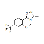 5-[2-Methoxy-4-(trifluoromethyl)phenyl]-3-methyl-1,2,4-oxadiazole