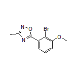 5-(2-Bromo-3-methoxyphenyl)-3-methyl-1,2,4-oxadiazole
