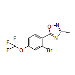 5-[2-Bromo-4-(trifluoromethoxy)phenyl]-3-methyl-1,2,4-oxadiazole