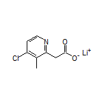 Lithium 2-(4-Chloro-3-methylpyridin-2-yl)acetate