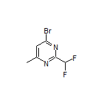 4-Bromo-2-(difluoromethyl)-6-methylpyrimidine