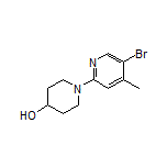 1-(5-Bromo-4-methyl-2-pyridyl)piperidin-4-ol