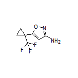 5-[1-(Trifluoromethyl)cyclopropyl]isoxazol-3-amine