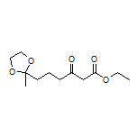 Ethyl 6-(2-Methyl-1,3-dioxolan-2-yl)-3-oxohexanoate