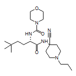 (S)-N-[1-[(4-Cyano-1-propyl-4-piperidyl)amino]-5,5-dimethyl-1-oxohexan-2-yl]morpholine-4-carboxamide