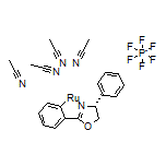 Tetrakis(acetonitrile)[2-[(4R)-4,5-dihydro-4-phenyl-2-oxazolyl-κN3]phenyl-κC]ruthenium Hexafluorophosphate