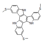 3,8,13-Tris(methylthio)-10,15-dihydro-5H-diindolo[3,2-a:3’,2’-c]carbazole