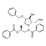 (S)-3-[(2R,3R,4S,5S)-5-Allyl-3-(benzyloxy)-4-hydroxytetrahydrofuran-2-yl]propane-1,2-diyl Dibenzoate