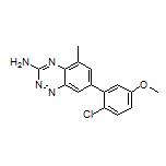 7-(2-chloro-5-methoxyphenyl)-5-methylbenzo[e]1,2,4-triazine-3-ylamine