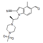 (S)-5-Formyl-4-methyl-1-[2-[4-(methylsulfonyl)piperazin-1-yl]propyl]-1H-indole-2-carbonitrile