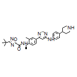 (R)-3-(tert-Butyl)-N-[1-[2-methyl-4-[6-[[4-(4-piperidyl)phenyl]amino]pyrimidin-4-yl]phenyl]ethyl]-1,2,4-oxadiazole-5-carboxamide