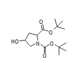 tert-Butyl 1-Boc-4-hydroxypyrrolidine-2-carboxylate