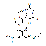 (2S,3R,4S,5S,6S)-2-[2-[[(tert-Butyldimethylsilyl)oxy]methyl]-4-nitrophenoxy]-6-(methoxycarbonyl)tetrahydro-2H-pyran-3,4,5-triyl Triacetate