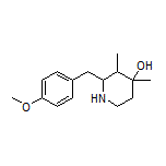 2-(4-Methoxybenzyl)-3,4-dimethylpiperidin-4-ol