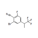2-Bromo-6-fluoro-4-(1,1,1-trifluoro-2-propyl)benzonitrile