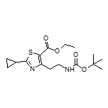 Ethyl 4-[2-(Boc-amino)ethyl]-2-cyclopropylthiazole-5-carboxylate