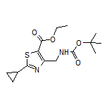 Ethyl 4-[(Boc-amino)methyl]-2-cyclopropylthiazole-5-carboxylate