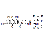(R)-3-(Boc-amino)-4-(2,4,5-trifluorophenyl)-N-[(S)-1-(4,5,7-trihydroxy-9,10-dioxo-9,10-dihydroanthracene-2-carbonyl)piperidin-3-yl]butanamide