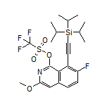 7-Fluoro-3-methoxy-8-[(triisopropylsilyl)ethynyl]isoquinolin-1-yl Trifluoromethanesulfonate