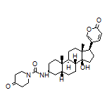 N-[(3S,5R,8R,9S,10S,13R,14S,17R)-14-Hydroxy-10,13-dimethyl-17-(2-oxo-2H-pyran-5-yl)hexadecahydro-1H-cyclopenta[a]phenanthren-3-yl]-4-oxopiperidine-1-carboxamide